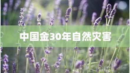 中国金30年自然灾害