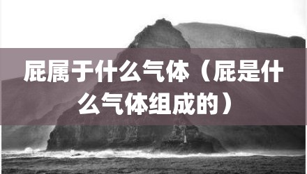 屁属于什么气体（屁是什么气体组成的）