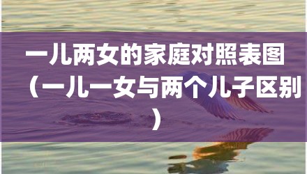 一儿两女的家庭对照表图（一儿一女与两个儿子区别）
