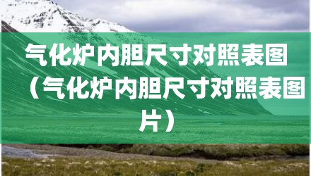 气化炉内胆尺寸对照表图（气化炉内胆尺寸对照表图片）