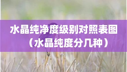 水晶纯净度级别对照表图(水晶纯度分几种)