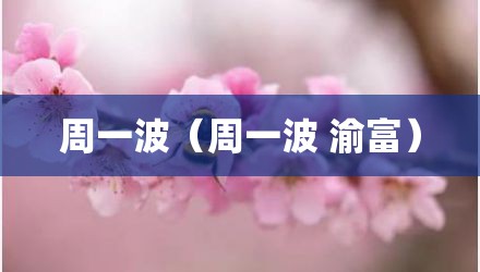 周一波（周一波 渝富）