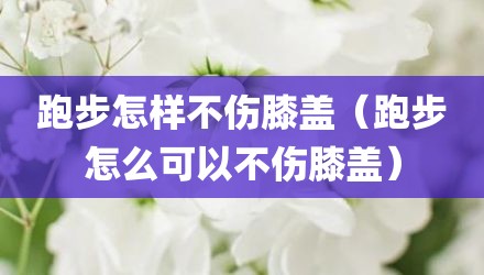 跑步怎样不伤膝盖（跑步怎么可以不伤膝盖）