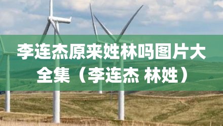 李连杰原来姓林吗图片大全集(李连杰 林姓)