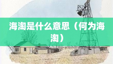海淘是什么意思（何为海淘）