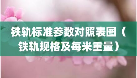 铁轨标准参数对照表图（铁轨规格及每米重量）