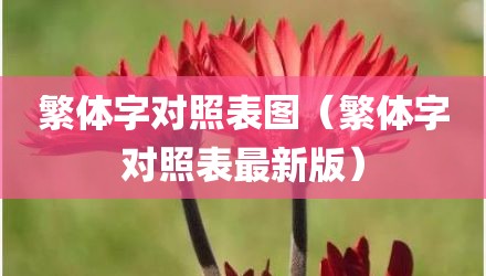 繁体字对照表图（繁体字对照表最新版）