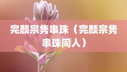 完颜宗隽串珠（完颜宗隽串珠同人）