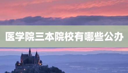 医学院三本院校有哪些公办
