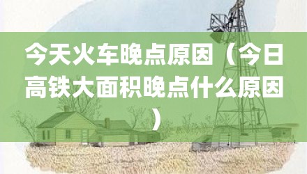 今天火车晚点原因（今日高铁大面积晚点什么原因）