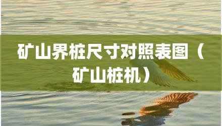 矿山界桩尺寸对照表图（矿山桩机）