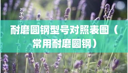 耐磨圆钢型号对照表图（常用耐磨圆钢）