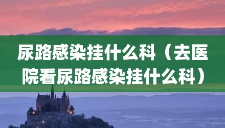 尿路感染挂什么科（去医院看尿路感染挂什么科）