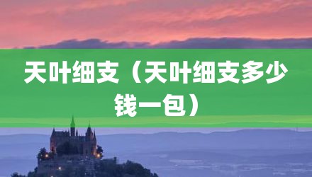 天叶细支（天叶细支多少钱一包）