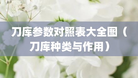 刀库参数对照表大全图（刀库种类与作用）