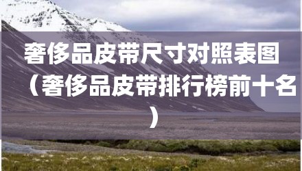 奢侈品皮带尺寸对照表图（奢侈品皮带排行榜前十名）