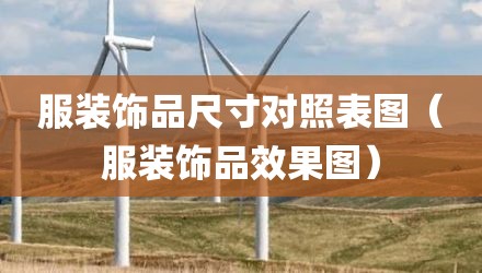 服装饰品尺寸对照表图（服装饰品效果图）