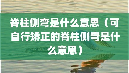 脊柱侧弯是什么意思（可自行矫正的脊柱侧弯是什么意思）