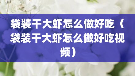 袋装干大虾怎么做好吃（袋装干大虾怎么做好吃视频）