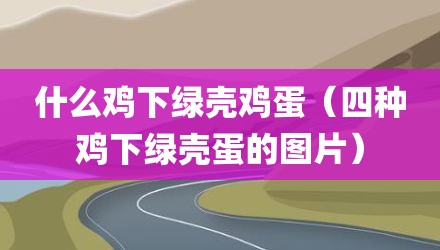 什么鸡下绿壳鸡蛋（四种鸡下绿壳蛋的图片）