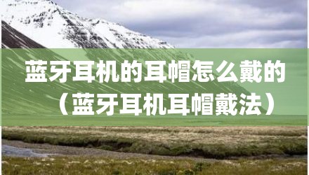 蓝牙耳机的耳帽怎么戴的(蓝牙耳机耳帽戴法)