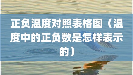 正负温度对照表格图（温度中的正负数是怎样表示的）