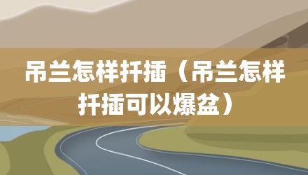 吊兰怎样扦插（吊兰怎样扦插可以爆盆）