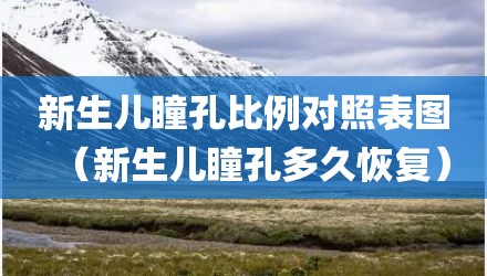 新生儿瞳孔比例对照表图（新生儿瞳孔多久恢复）