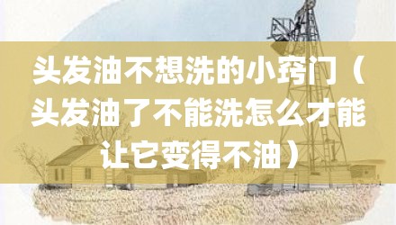 头发油不想洗的小窍门（头发油了不能洗怎么才能让它变得不油）