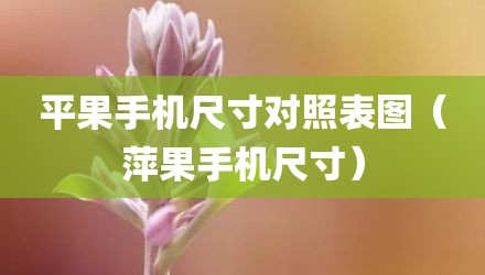 平果手机尺寸对照表图（萍果手机尺寸）