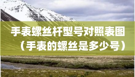 手表螺丝杆型号对照表图（手表的螺丝是多少号）