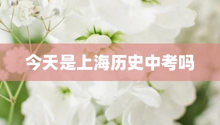 今天是上海历史中考吗