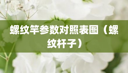 螺纹竿参数对照表图（螺纹杆子）