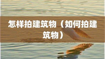 怎样拍建筑物(如何拍建筑物)