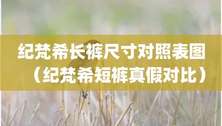 纪梵希长裤尺寸对照表图（纪梵希短裤真假对比）