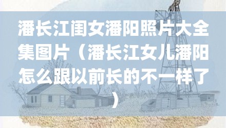 潘长江闺女潘阳照片大全集图片（潘长江女儿潘阳怎么跟以前长的不一样了）