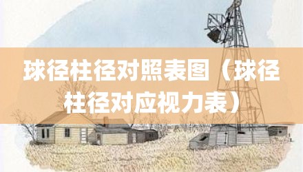 球径柱径对照表图（球径柱径对应视力表）