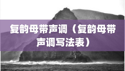 复韵母带声调（复韵母带声调写法表）