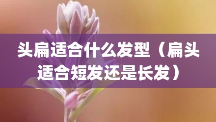头扁适合什么发型（扁头适合短发还是长发）