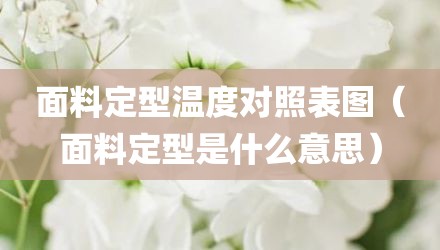 面料定型温度对照表图（面料定型是什么意思）