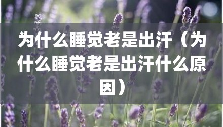 为什么睡觉老是出汗（为什么睡觉老是出汗什么原因）