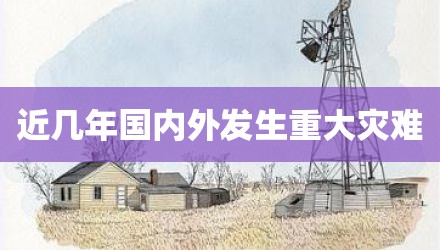 近几年国内外发生重大灾难
