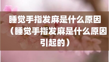 睡觉手指发麻是什么原因（睡觉手指发麻是什么原因引起的）