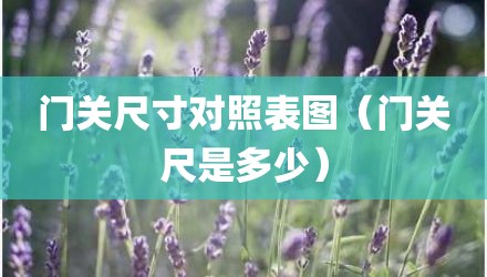 门关尺寸对照表图（门关尺是多少）