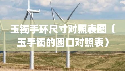 玉镯手环尺寸对照表图（玉手镯的圈口对照表）