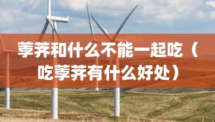 荸荠和什么不能一起吃（吃荸荠有什么好处）