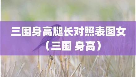 三围身高腿长对照表图女（三围 身高）
