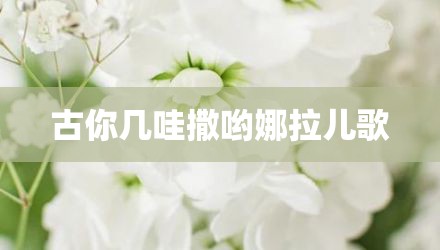 古你几哇撒哟娜拉儿歌