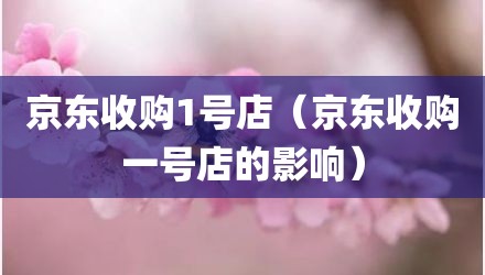 京东收购1号店（京东收购一号店的影响）