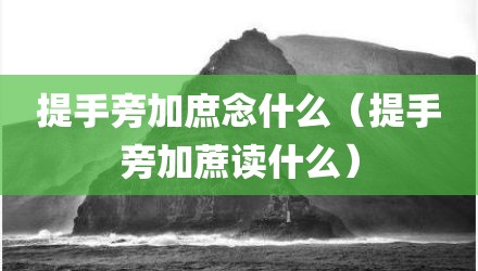 提手旁加庶念什么(提手旁加蔗读什么)